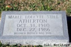 Mable Lolette Still Atherton