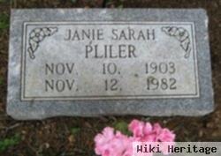 Janie Sarah Pliler