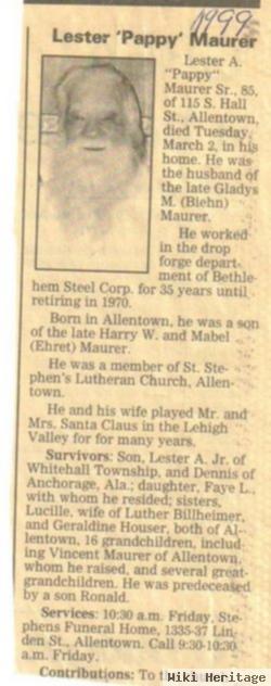 Lester Allen Maurer, Sr