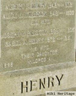 Albert F Henry