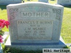 Frances Texana Burns Mcabee