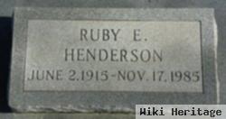 Ruby E. Smith Henderson