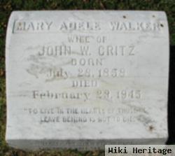 Mary Adele Walker Critz