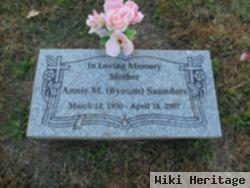 Annie M. Bynum Saunders