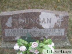 Clare W Duncan