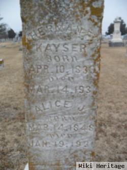 Alice J Stearns Kayser