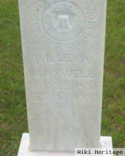 William Washington "willie" Maxwell