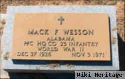 Mack F Wesson