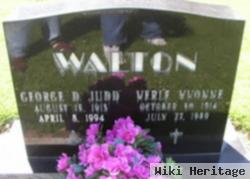 George "judd" D. Walton