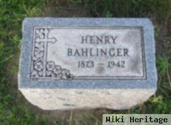 Henry Bahlinger