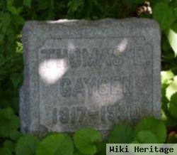 Thomas E Gaygen