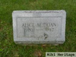 Alice M Doan