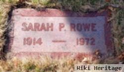 Sarah P Rowe