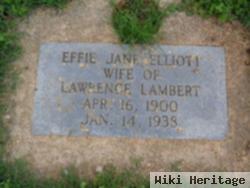 Effie Jane Elliott Lambert