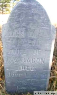 Mrs M. E. Bacon