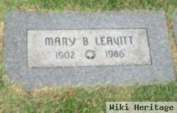 Mary B Leavitt