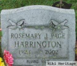 Rosemary J Page Harrington