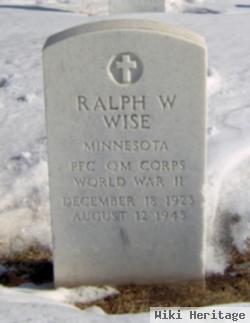 Pfc Ralph W Wise