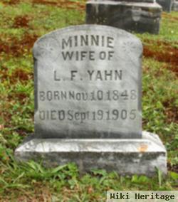 Wilhelmina "minnie" Mcgraff Yahn