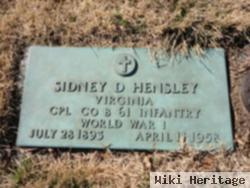 Sidney D. Hensley