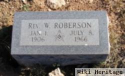 Rev W. Roberson