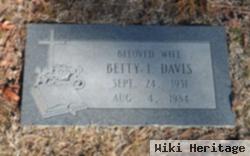 Betty I Davis