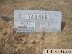 Walter G "bud" Yahner