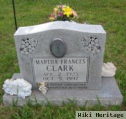 Martha Francis Clark Clark