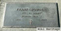 William Frank "frank" Bowden