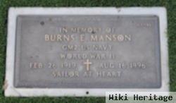 Burns E Manson