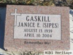 Janice E Sipes Gaskill