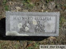 Maynard Russell Friend