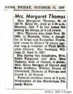 Margaret Evans Thomas