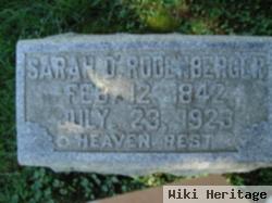 Sarah D. Rodenberger