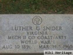 Luther G Snider