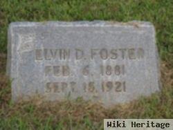 Elvin D Foster