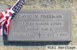 Pvt David William Freeman