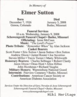 Elmer Ellsworth Sutton