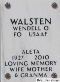 Wendell O Walsten