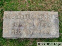 Col Carroll Menefee