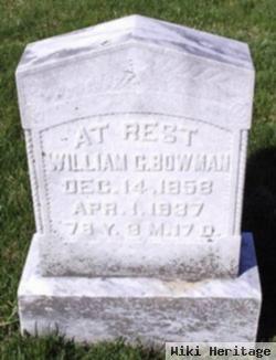 William G Bowman