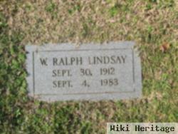 W Ralph Lindsay