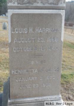 Henrietta H Jones Harriman