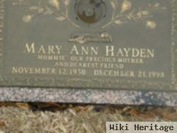 Mary Ann Hayden