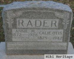 Mrs Annie M. Van Bibber Rader