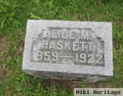 Alice M. Beach Haskett