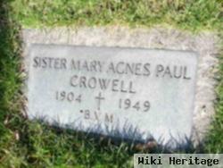 Sr Mary Agnes Paul Crowell