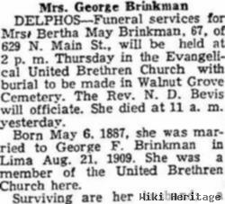 Bertha May Martin Brinkman