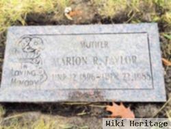 Marion Ruth "mamie" Sinclair Taylor