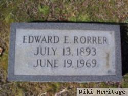 Edward Everett Rorrer